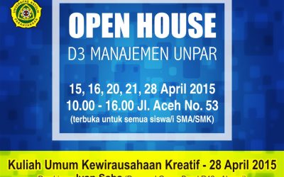 OPEN HOUSE DIII Kewirausahaan Kreatif