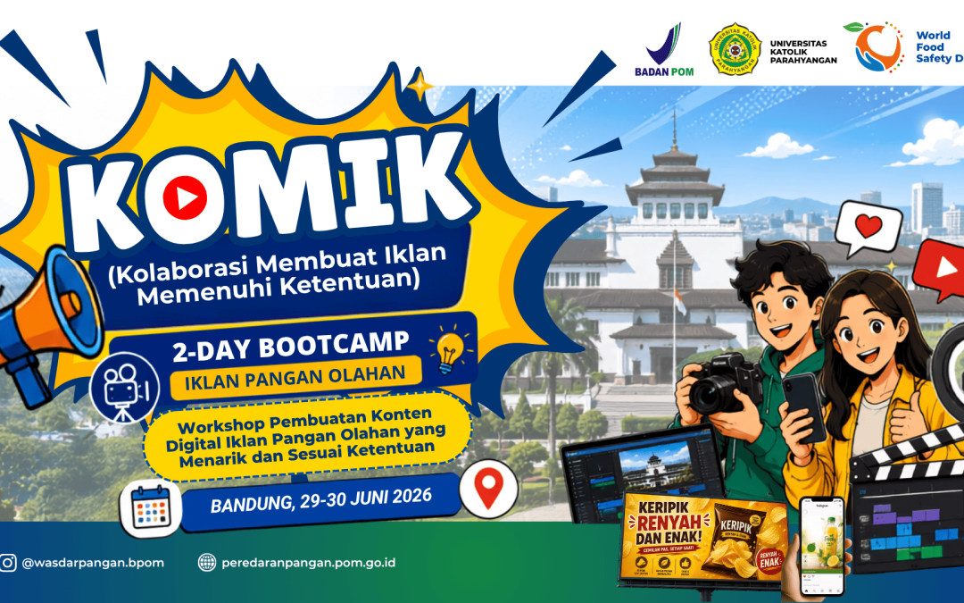Fakultas Vokasi Unpar Jadi Tuan Rumah 2-Days Bootcamp KOMIK 2026 bersama BPOM